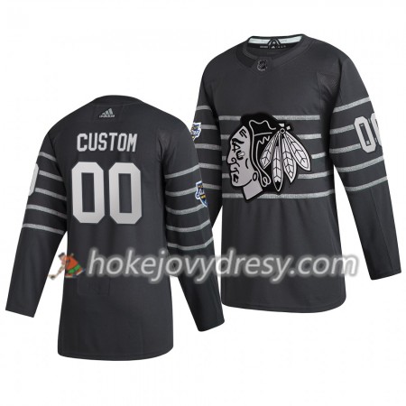 Pánské Hokejový Dres Chicago Blackhawks Custom  Šedá Adidas 2020 NHL All-Star Authentic